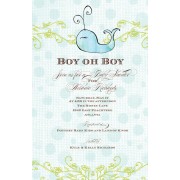 Baby Shower Invitations, Blue Whale, Bella Ink 